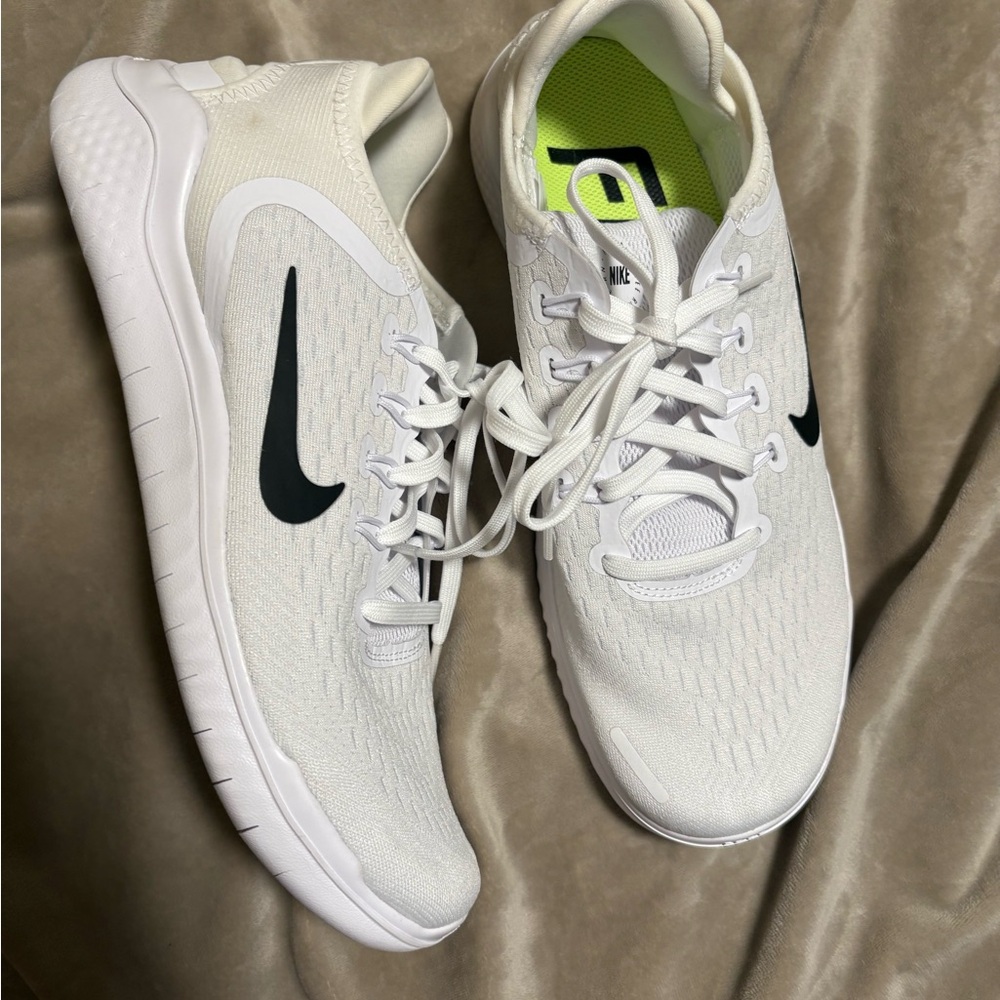 Nike White and Black Athletic Shoes Modern Design